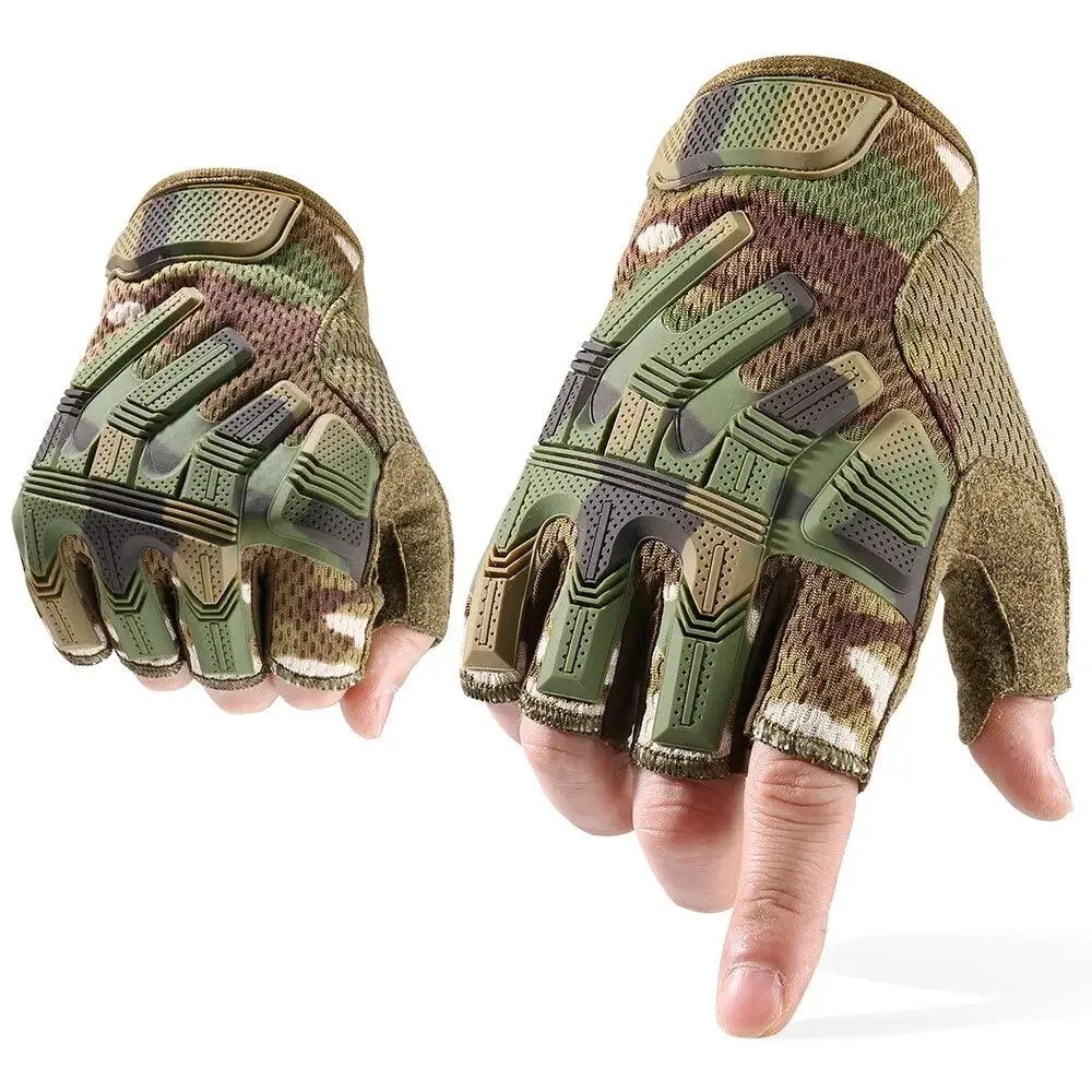 Tactical Full Finger Gloves Touch Screen Army Military Paintball Airsoft Combat Shooting Rubber Protective Anti-skid Men Women