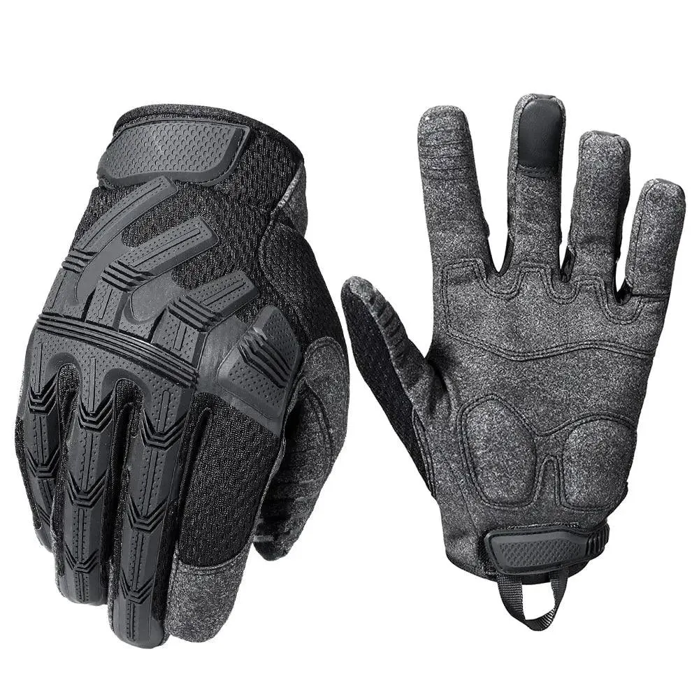 Tactical Full Finger Gloves Touch Screen Army Military Paintball Airsoft Combat Shooting Rubber Protective Anti-skid Men Women