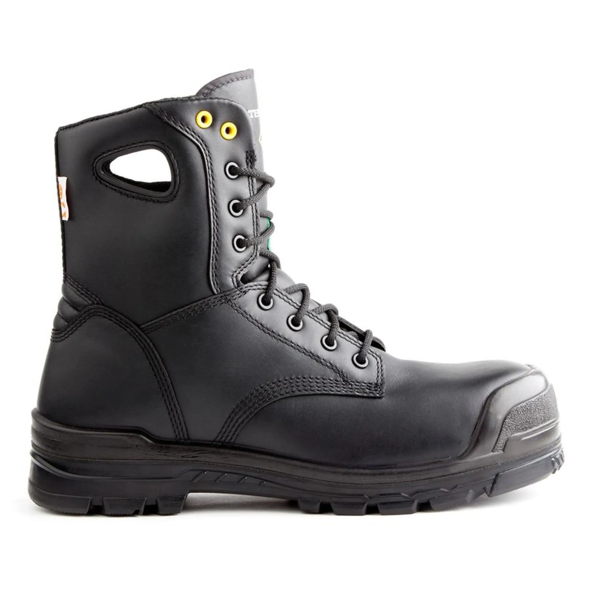 Terra Men's Safety Work Boots Argo 8" Leather Waterproof with Composite Toe and Plate | Sizes 3-14