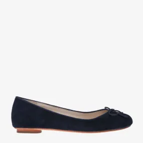 Tina Navy Suede Ballet Flat